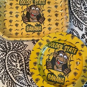 Golden State Mini Rolling Tray & matching Ash Tray